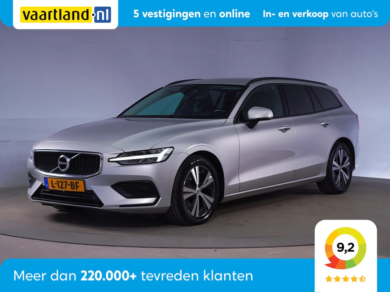 Volvo V60 - 2.0 B3 Momentum Advantage Aut. [ LED Navi Stoelverwarming ] - AutoWereld.nl