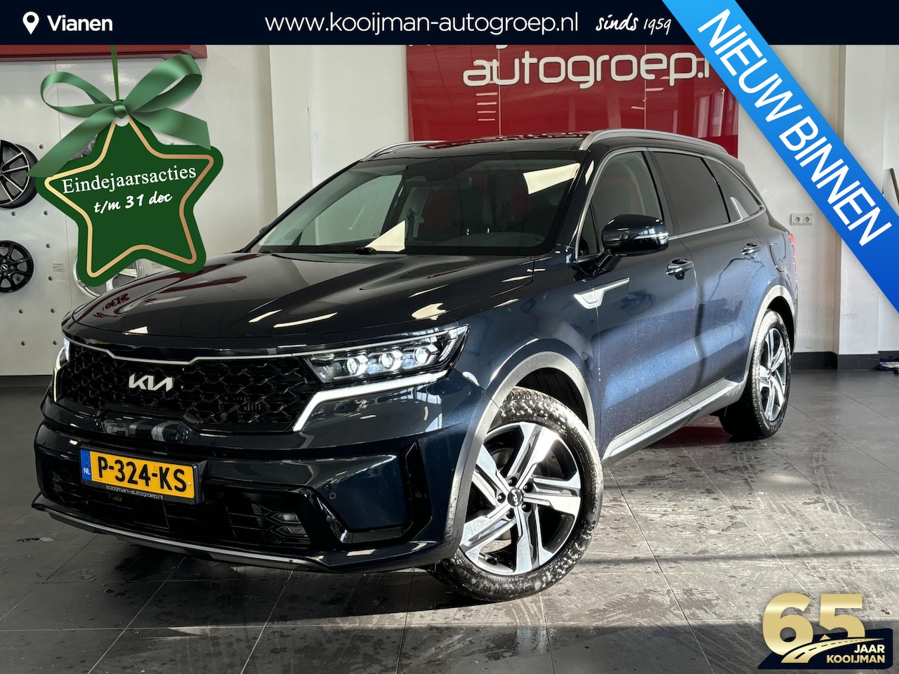 Kia Sorento - 1.6 T-GDI Hybrid DynamicPlusLine 7p. NL auto, Garantie tm 2029 ! - AutoWereld.nl