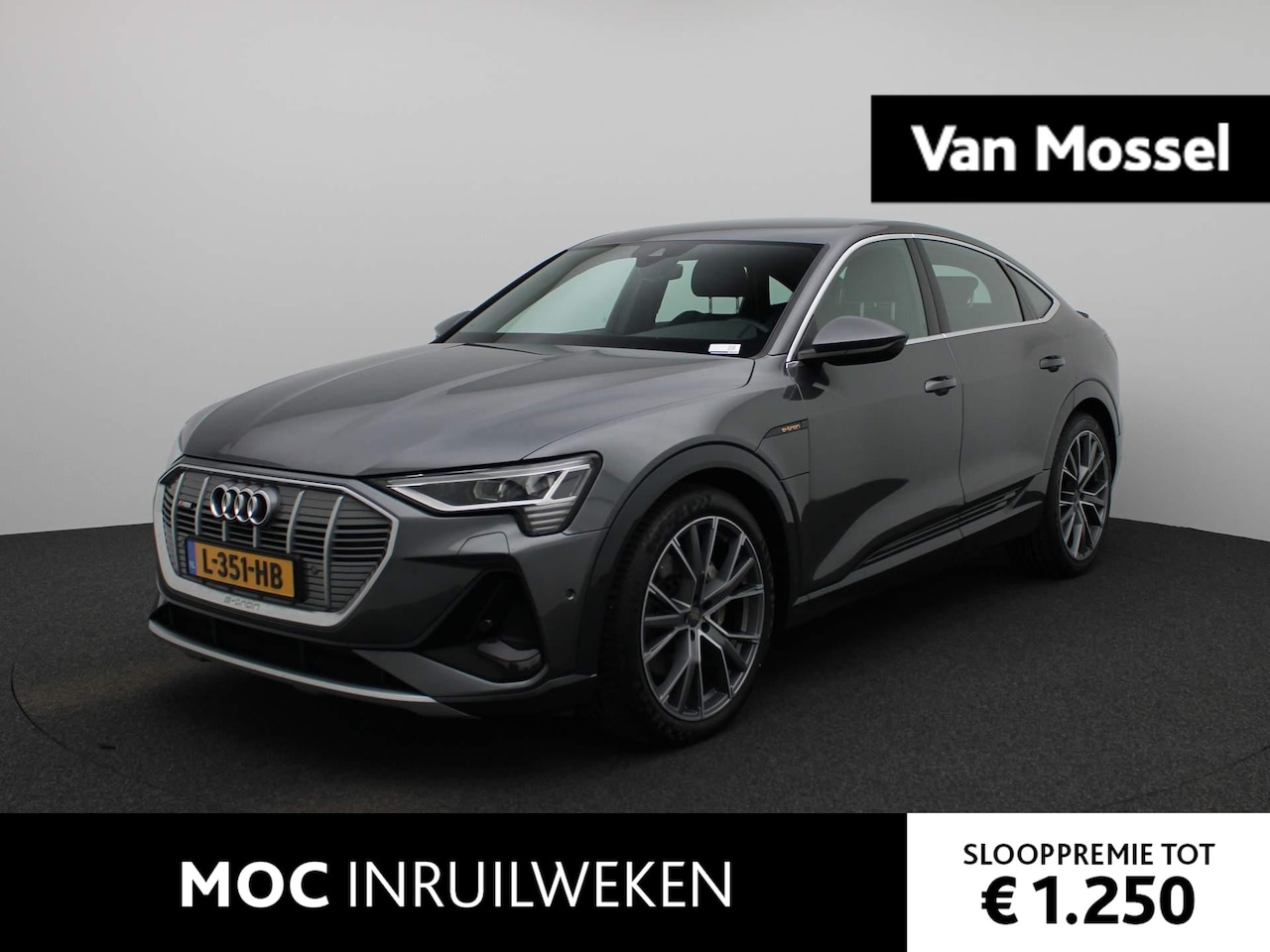 Audi e-tron Sportback - 50 quattro edition 71 kWh | Half-Leder | Navigatie | Parkeersensoren | Achteruitrijcamera - AutoWereld.nl