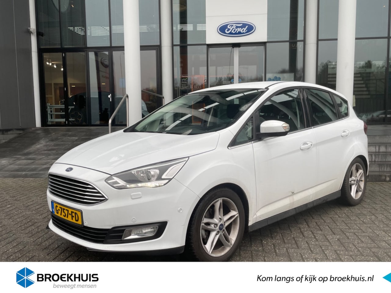 Ford C-Max - 1.5 150pk Titanium | 1500kg trekgewicht | 100% dealer o.h. | Xenon | Trekhaak - AutoWereld.nl