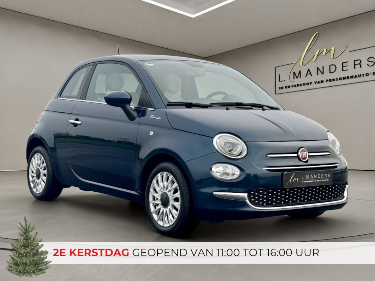 Fiat 500 - 1.0 Hybrid Dolcevita 2021 BLAUW | Cruise Control | Apple CarPlay - AutoWereld.nl