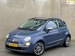 Fiat 500 C - 0.9 TwinAir Cabrio 2011 Blauw AIRCO|LEDER|NW APK