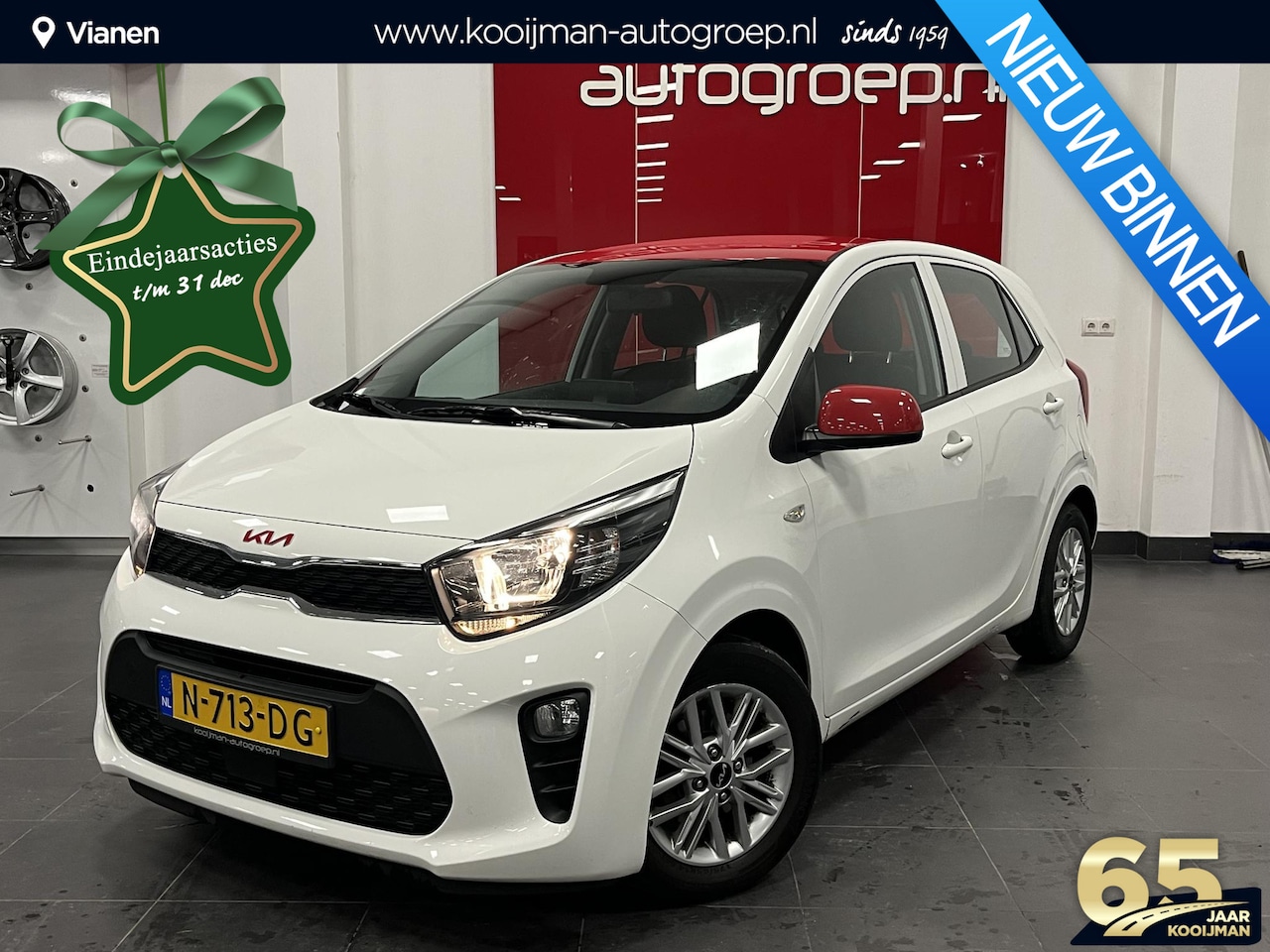 Kia Picanto - 1.0 DPi Red-Edition Bi-tone, Nederlandse auto, Nieuw geleverd! - AutoWereld.nl