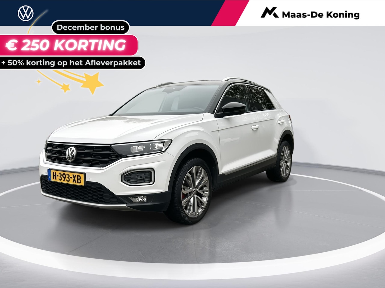 Volkswagen T-Roc - 1.5 TSI 150pk DSG Sport | Achteruitrijcamera | Stoelverwarming | Zwart dak | Navigatie | - AutoWereld.nl