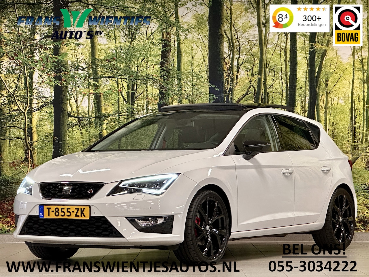 Seat Leon - 1.4 EcoTSI FR | 150 PK! | Panoramadak | Leder | Camera | Stoelverwarming | Sfeerverlichtin - AutoWereld.nl