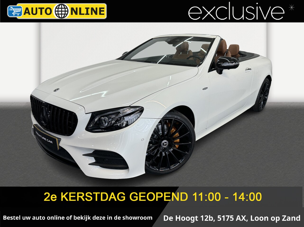 Mercedes-Benz E-klasse Cabrio - 220 d Premium AMG ✅AMG-Line✅STOELVENTILATIE✅Full Digital Dash✅BURMESTER✅WIDE SCREEN✅SFEERV - AutoWereld.nl