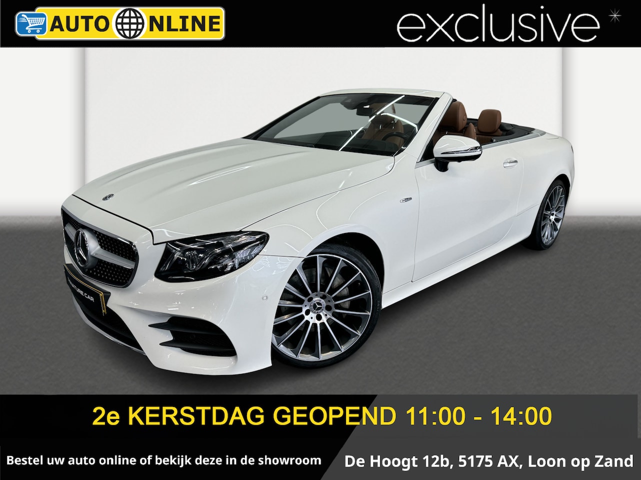 Mercedes-Benz E-klasse Cabrio - 220 d Premium AMG ✅AMG-Line✅STOELVENTILATIE✅Full Digital Dash✅BURMESTER✅WIDE SCREEN✅SFEERV - AutoWereld.nl