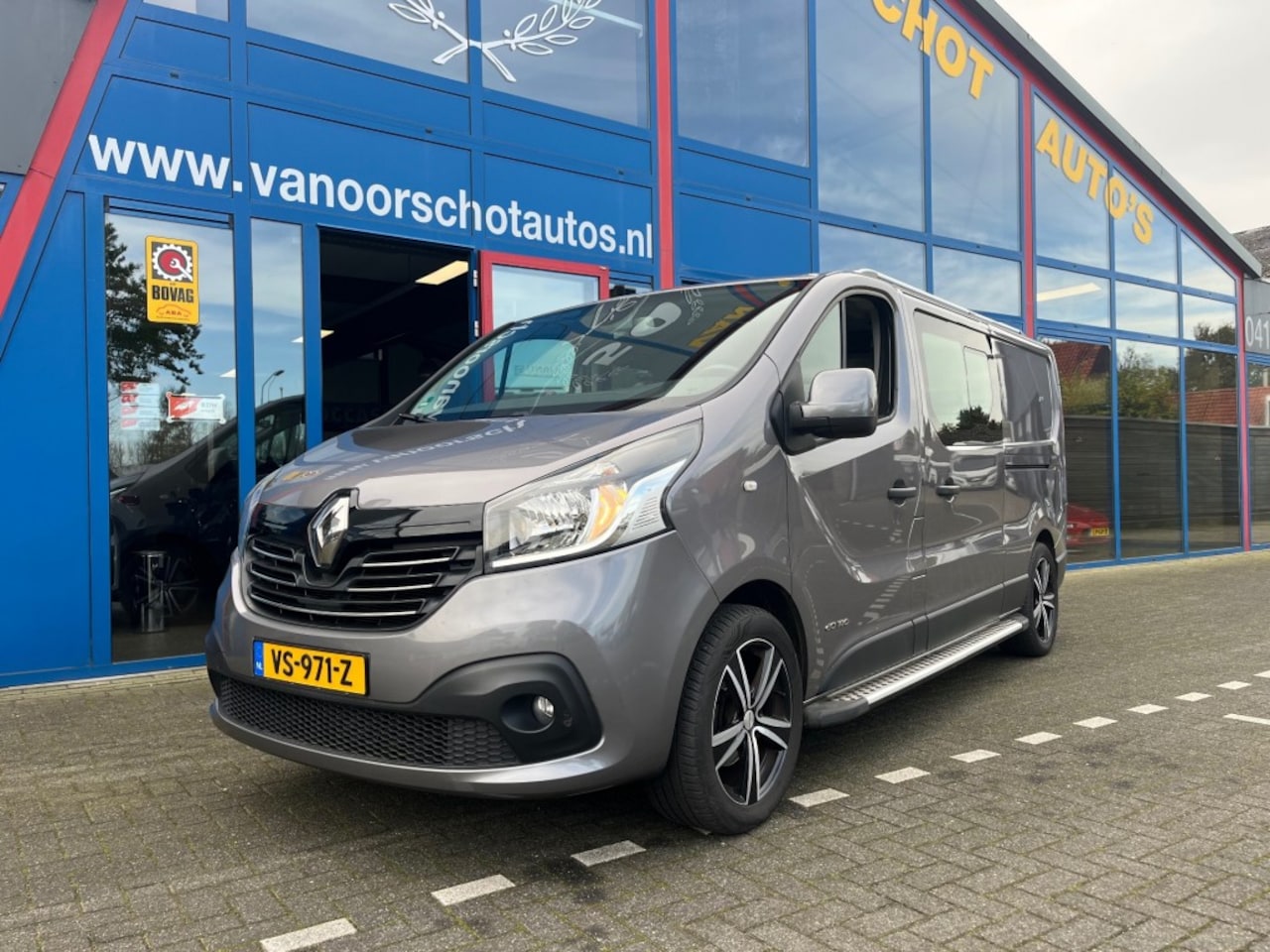 Renault Trafic - 1.6DCi T29 140pk Dubbele Cabine 2x schuifdeur Navi Airco - AutoWereld.nl