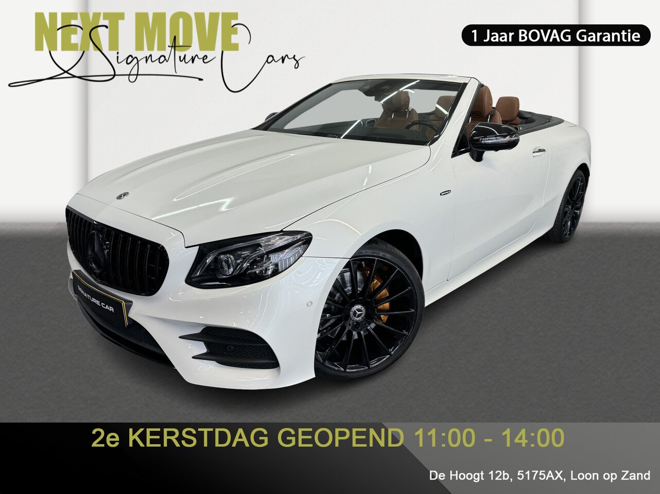 Mercedes-Benz E-klasse Cabrio - 220 d Premium AMG ✅AMG-Line✅STOELVENTILATIE✅Full Digital Dash✅BURMESTER✅WIDE SCREEN✅SFEERV - AutoWereld.nl