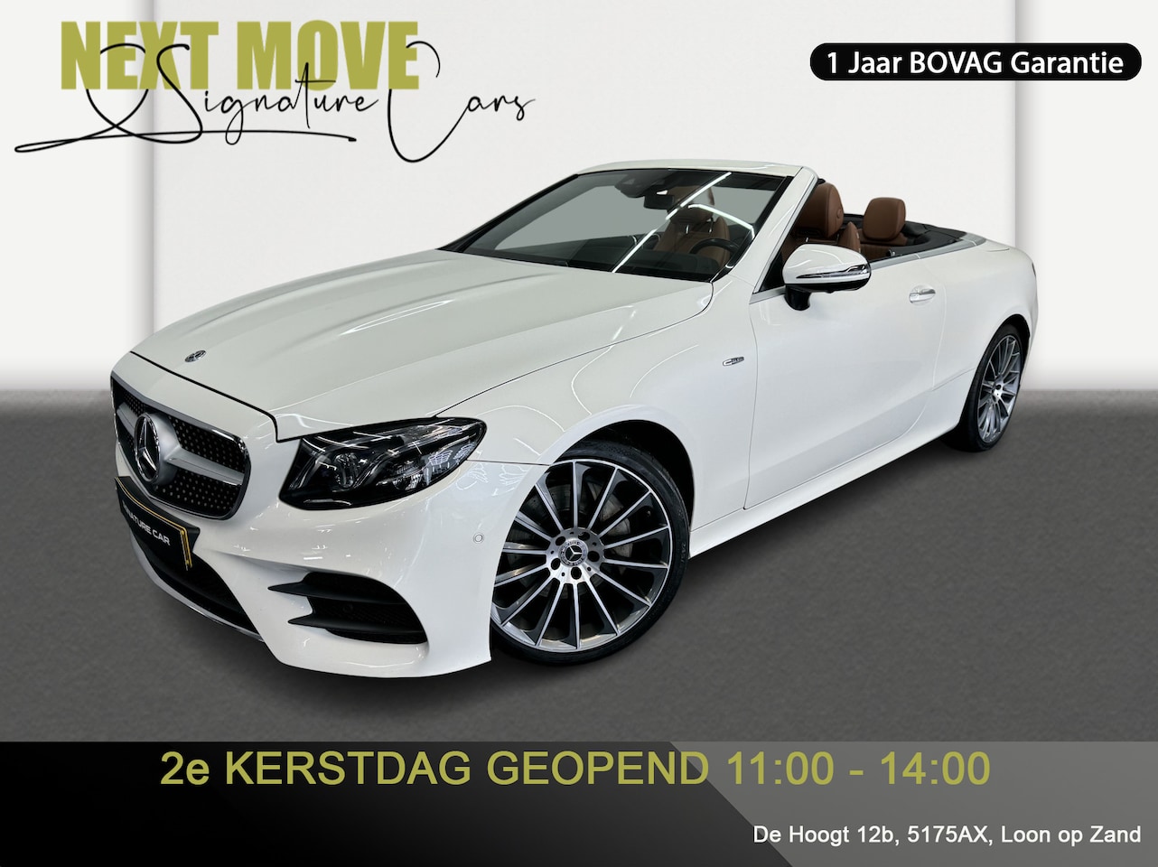 Mercedes-Benz E-klasse Cabrio - 220 d Premium AMG ✅AMG-Line✅STOELVENTILATIE✅Full Digital Dash✅BURMESTER✅WIDE SCREEN✅SFEERV - AutoWereld.nl