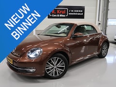 Volkswagen Beetle Cabriolet - 1.4 TSI Design Automaat Leer Xenon Airco-ecc Navigatie Cruise control PDC Stoelverwarming