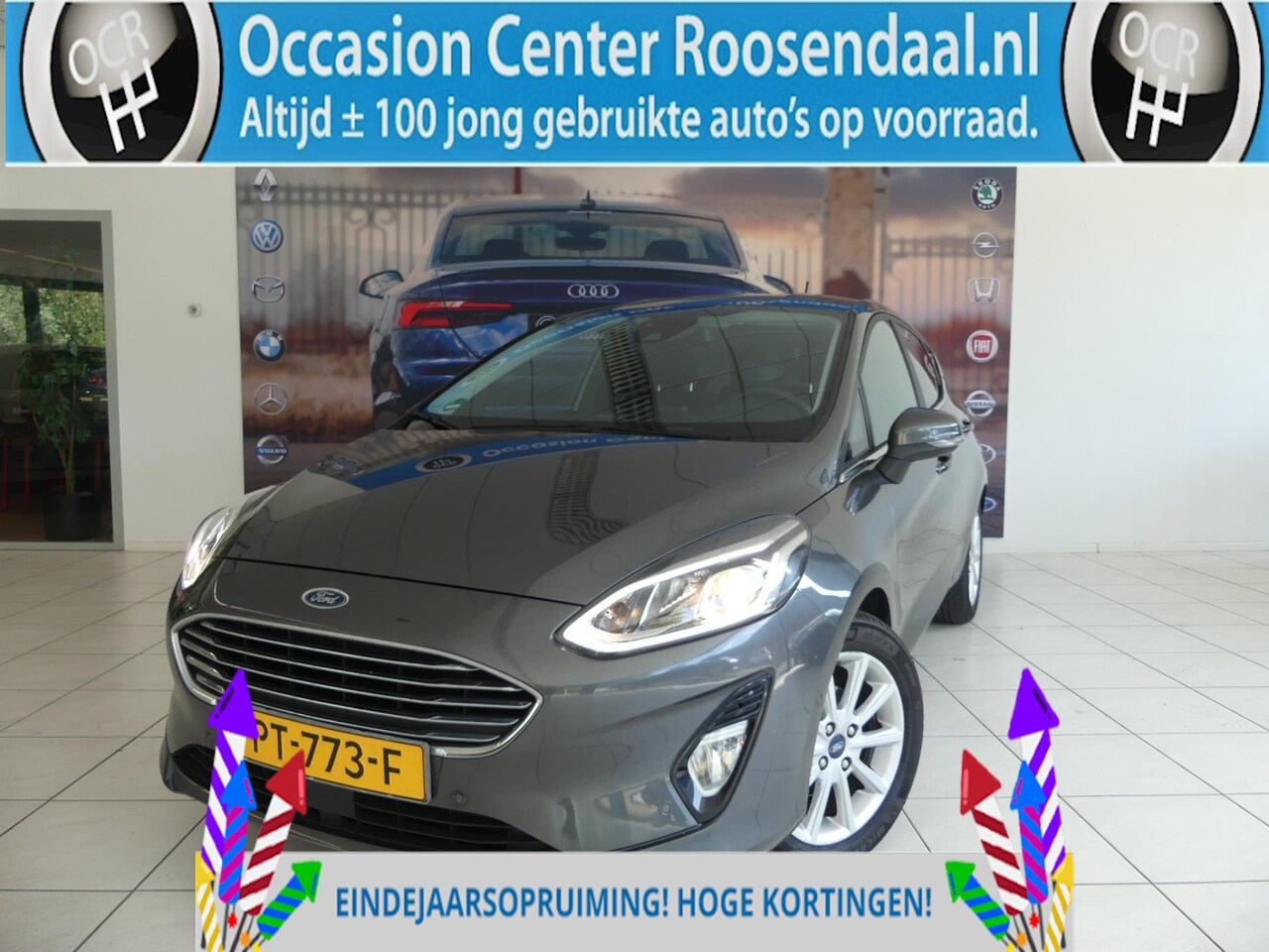 Ford Fiesta - 1.0 EcoBoost Titanium Nieuw-model Keyless Navi Clima LMV PDC Voor/Achter Rijklaarprijs - AutoWereld.nl