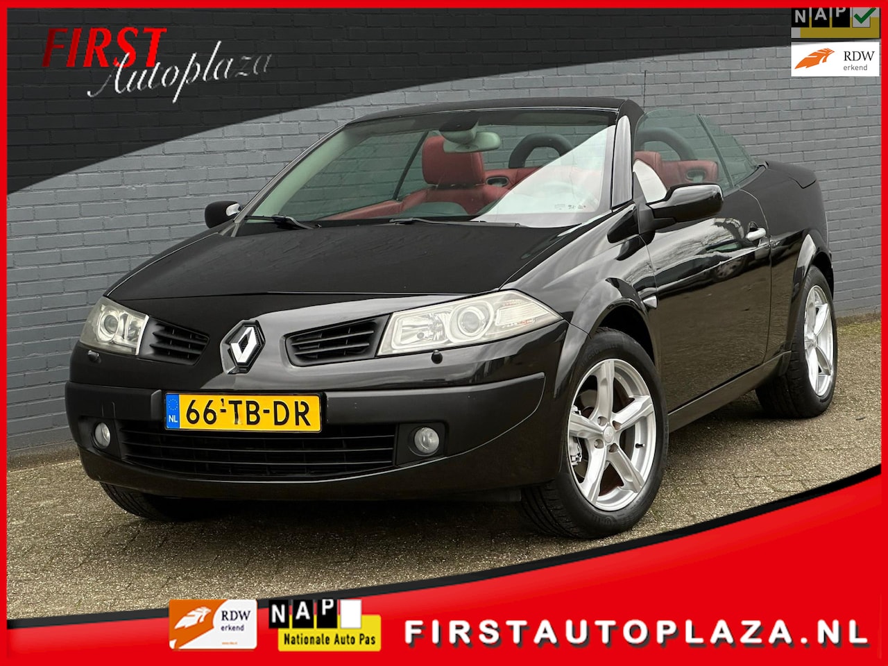 Renault Mégane coupé cabriolet - 2.0-16V Tech Line AUTOMAAT KEYLESS/LEDER/ISOFIX/CRUISE | NETTE AUTO ! - AutoWereld.nl