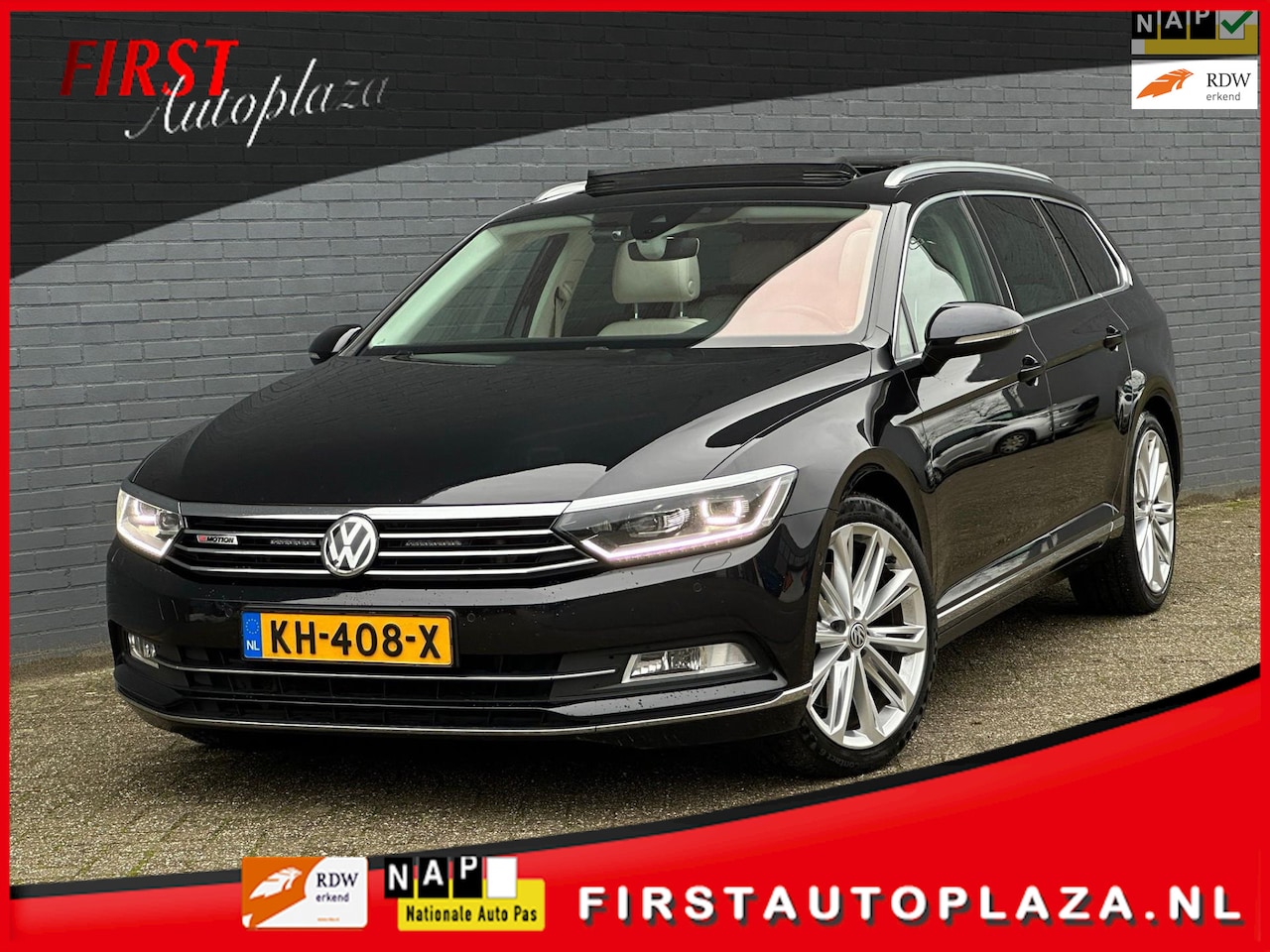 Volkswagen Passat Variant - 2.0 BiTDI 4Motion Highline AUTOMAAT PANO/MEMORY/MASSAGE/LEDER | KEURIGE AUTO ! - AutoWereld.nl