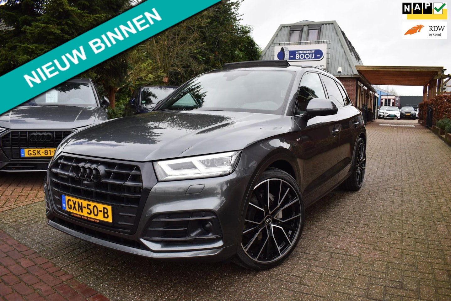 Audi Q5 - 55 TFSIe quattro Competition PANODAK/TREKH/LUCHTVERING/ AUTOM/ADAP CRUISE/NAVI/MATRIX LED/ - AutoWereld.nl