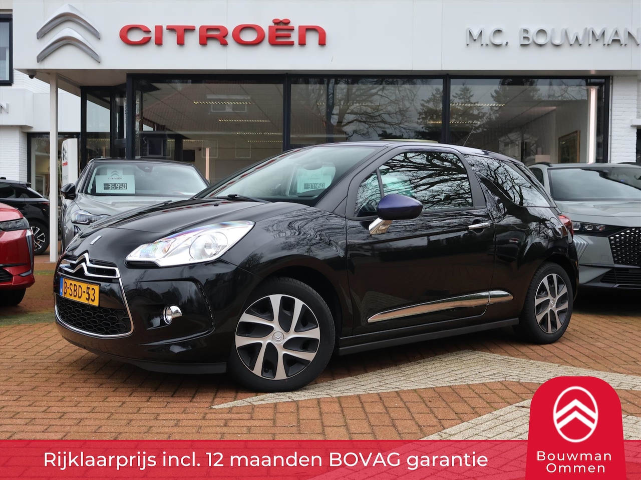 Citroën DS3 - PureTech 82PK So Chic, Rijklaarprijs | Navigatie | LED 3D | Parkeersensoren - AutoWereld.nl