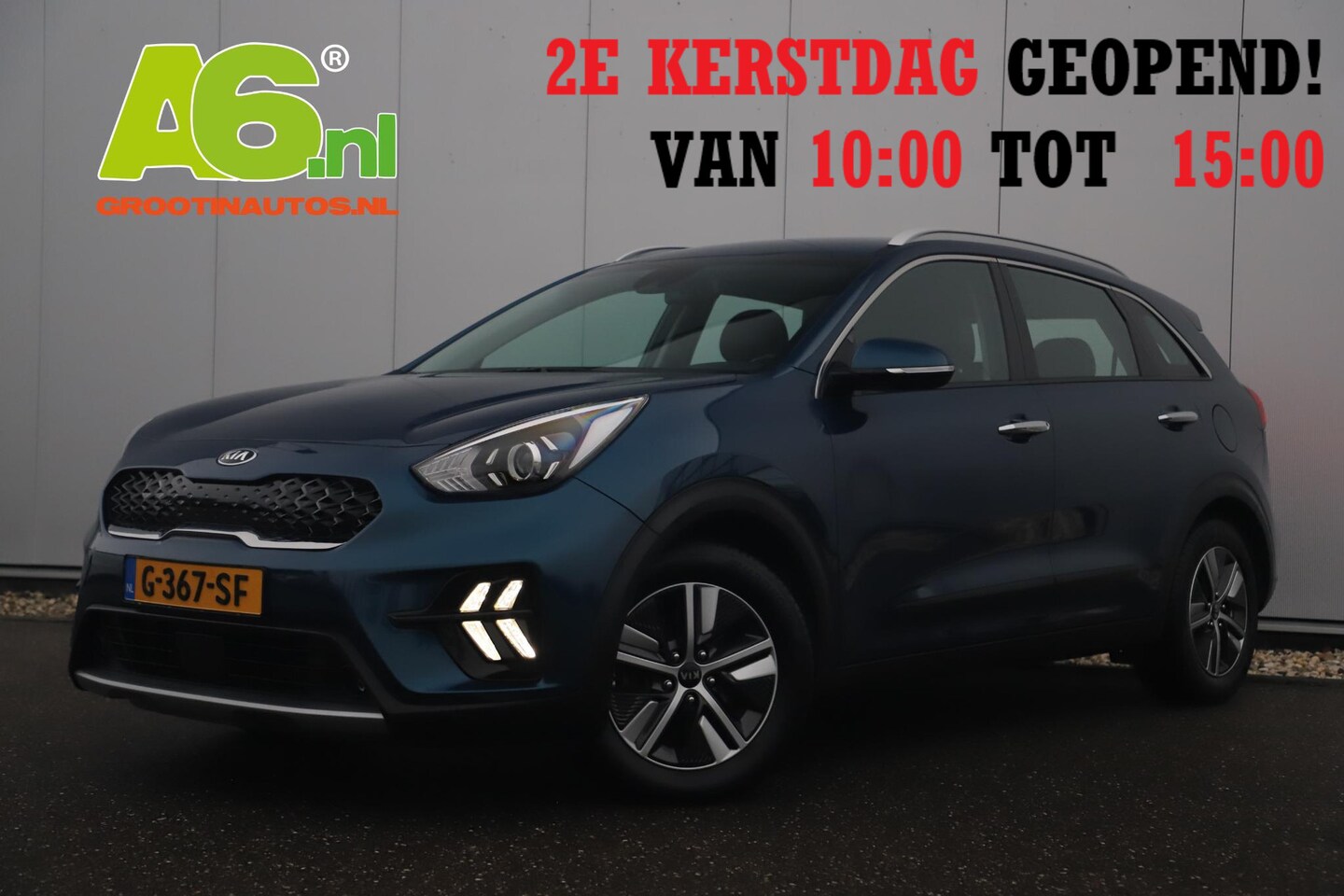 Kia Niro - 1.6 GDi Hybrid DynamicLine 140PK Automaat Trekhaak Half Leder Navigatie Camera Adaptive Cr - AutoWereld.nl