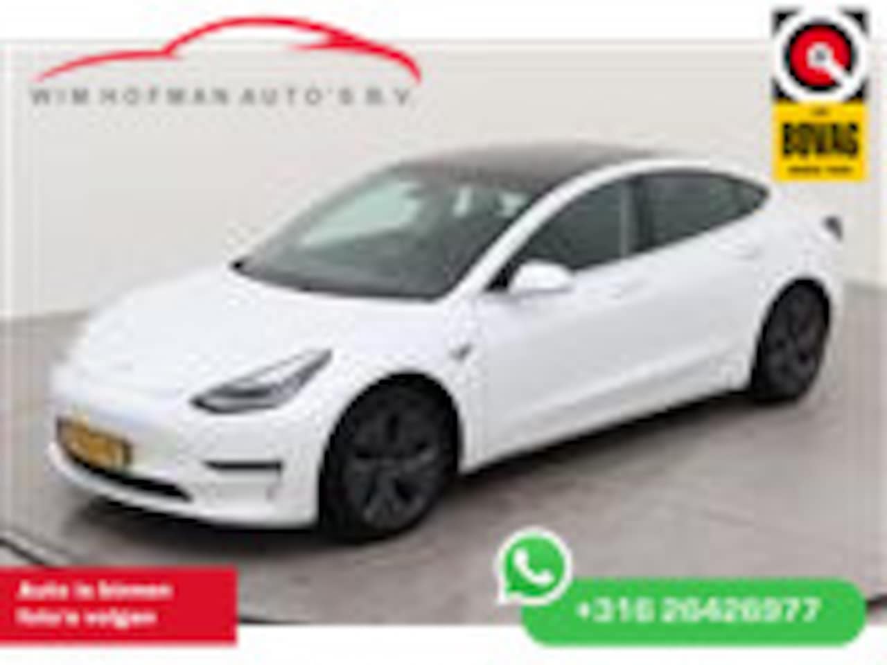 Tesla Model 3 - Long Range RWD Long Range AWD 75 kWh 351PK Autopilot FSD Comp Trekhaak Leder Camera Panodak - AutoWereld.nl