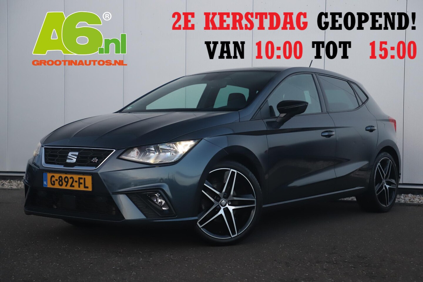 Seat Ibiza - 1.0 TSI FR Business Intense 116PK 18 inch Navigatie Achteruitrijcamera Clima Carplay Andro - AutoWereld.nl