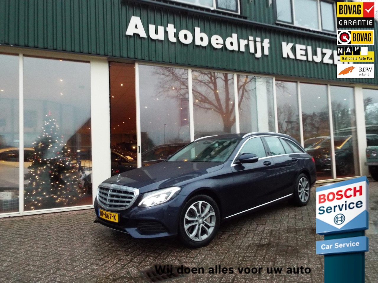 Mercedes-Benz C-klasse Estate - 350 e Lease Edition STOELVERW-TREKHAAK-NAVI-CLIMA-BOVAG-NAP - AutoWereld.nl