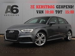 Audi A3 Sportback - 35 TFSI CoD Sport S Line 150PK Automaat Half Leder Keyless Entry 18 inch Full LED Navigati