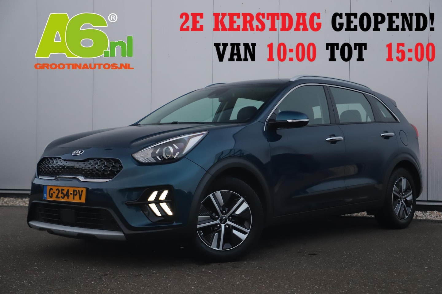 Kia Niro - 1.6 GDi Hybrid DynamicLine 140PK Automaat Half Leder Navigatie Camera Adaptive Cruise Lane - AutoWereld.nl