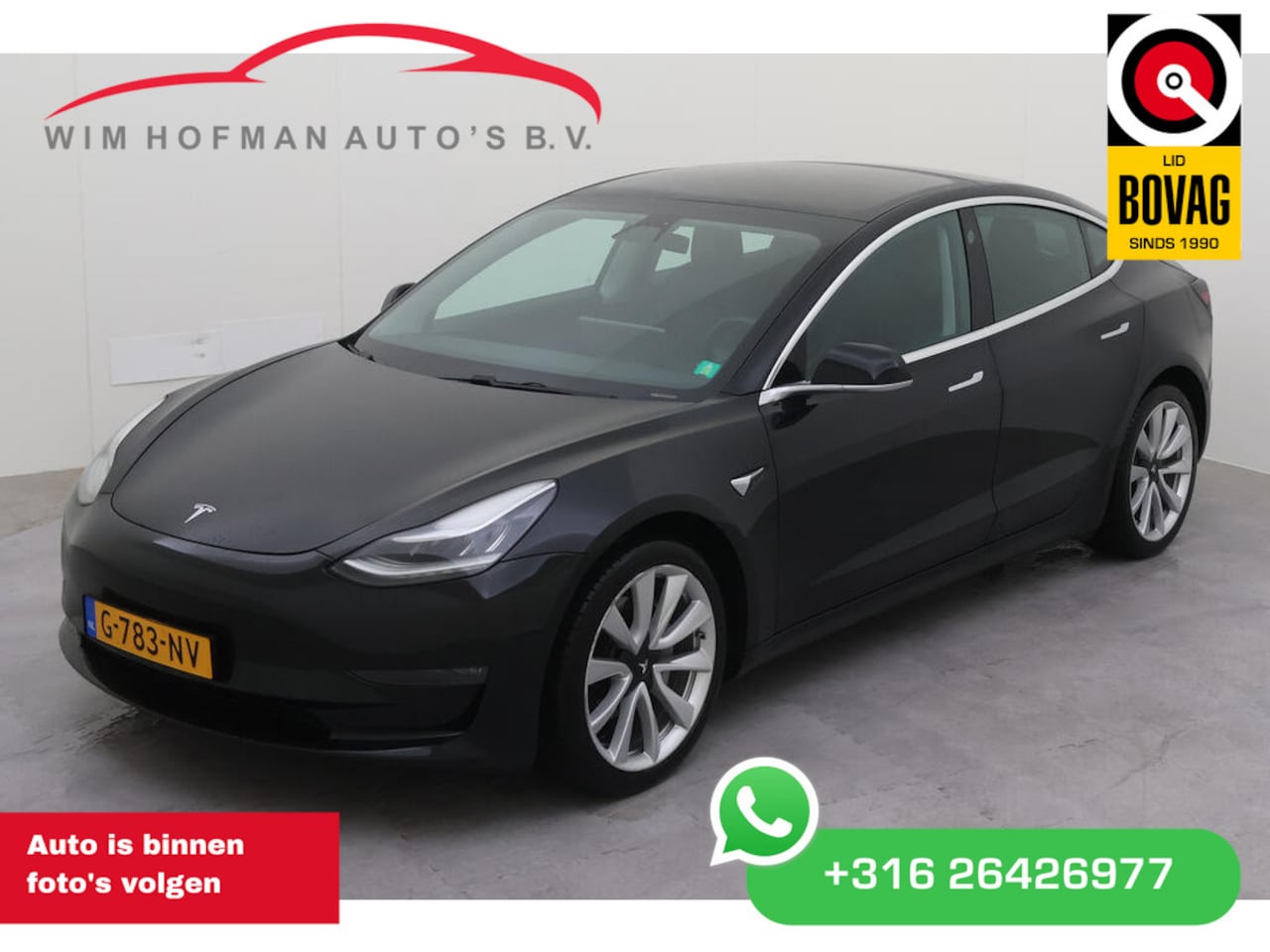 Tesla Model 3 - Long Range RWD Long Range AWD 75 kWh 351PK 19 Inch LM Autopilot FSD Comp Leder Panodak Camera - AutoWereld.nl