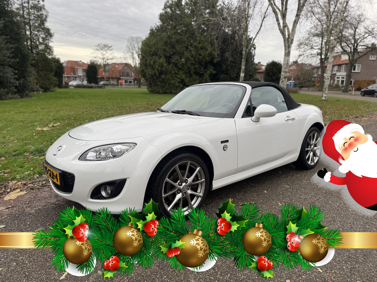 Mazda MX-5 - 1.8 20th Anniversary LEDER, STOELVERW, AIRCO, Pearl White Metallic - AutoWereld.nl