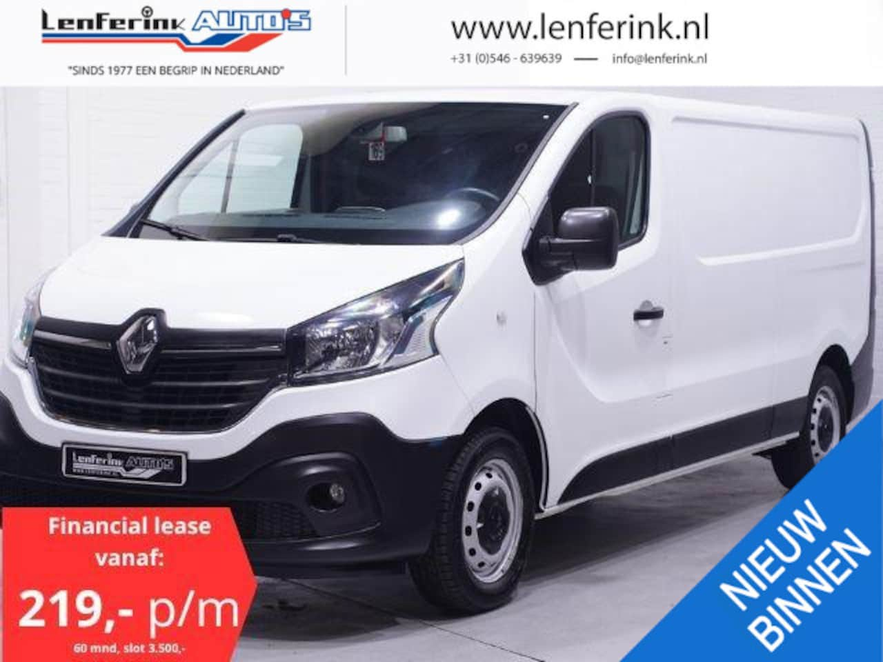 Renault Trafic - 1.6 DCi 125 pk L2H1 Airco, va 219,- p/mnd Camera Cruise control, Laadruimte Pakket, PDC ac - AutoWereld.nl