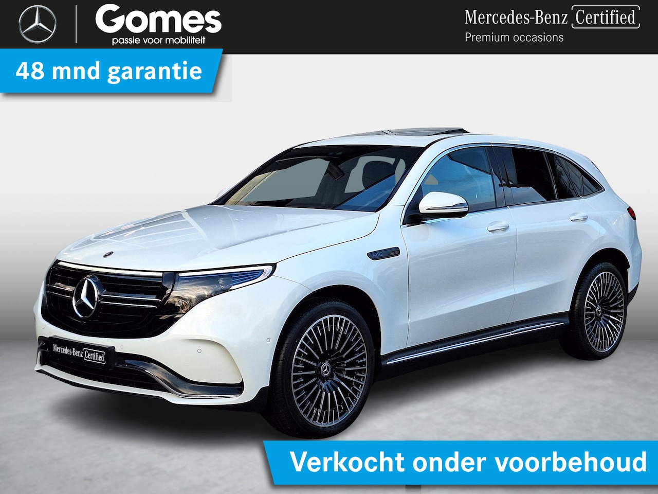 Mercedes-Benz EQC - 400 4MATIC | AMG Line | Trekhaak | Schuifdak | Multibeam LED | Achteruitrijcamera | Elektr - AutoWereld.nl