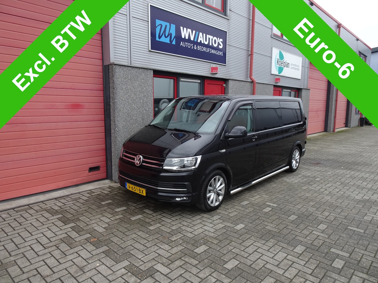 Volkswagen Transporter - 2.0 TDI L2H1 DC Highline leer airco navi pdc vol - AutoWereld.nl