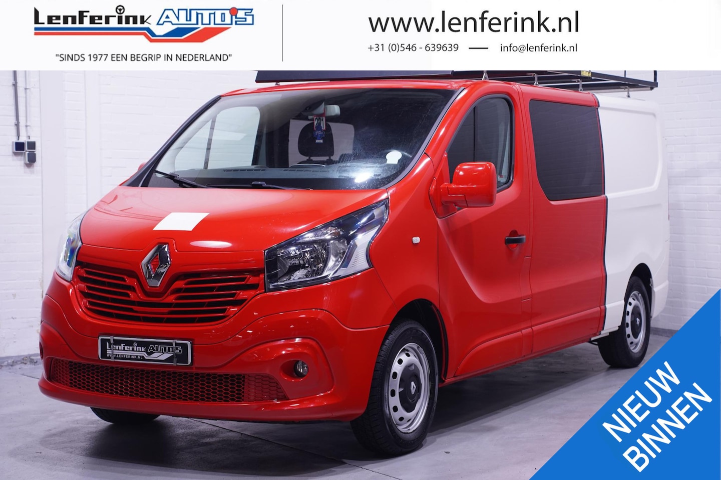 Renault Trafic - 1.6 dCi 120 pk L2 Dubbel Cabine 6-Zits Airco Camera, Trekhaak, Imperiaal, Cruise control, - AutoWereld.nl