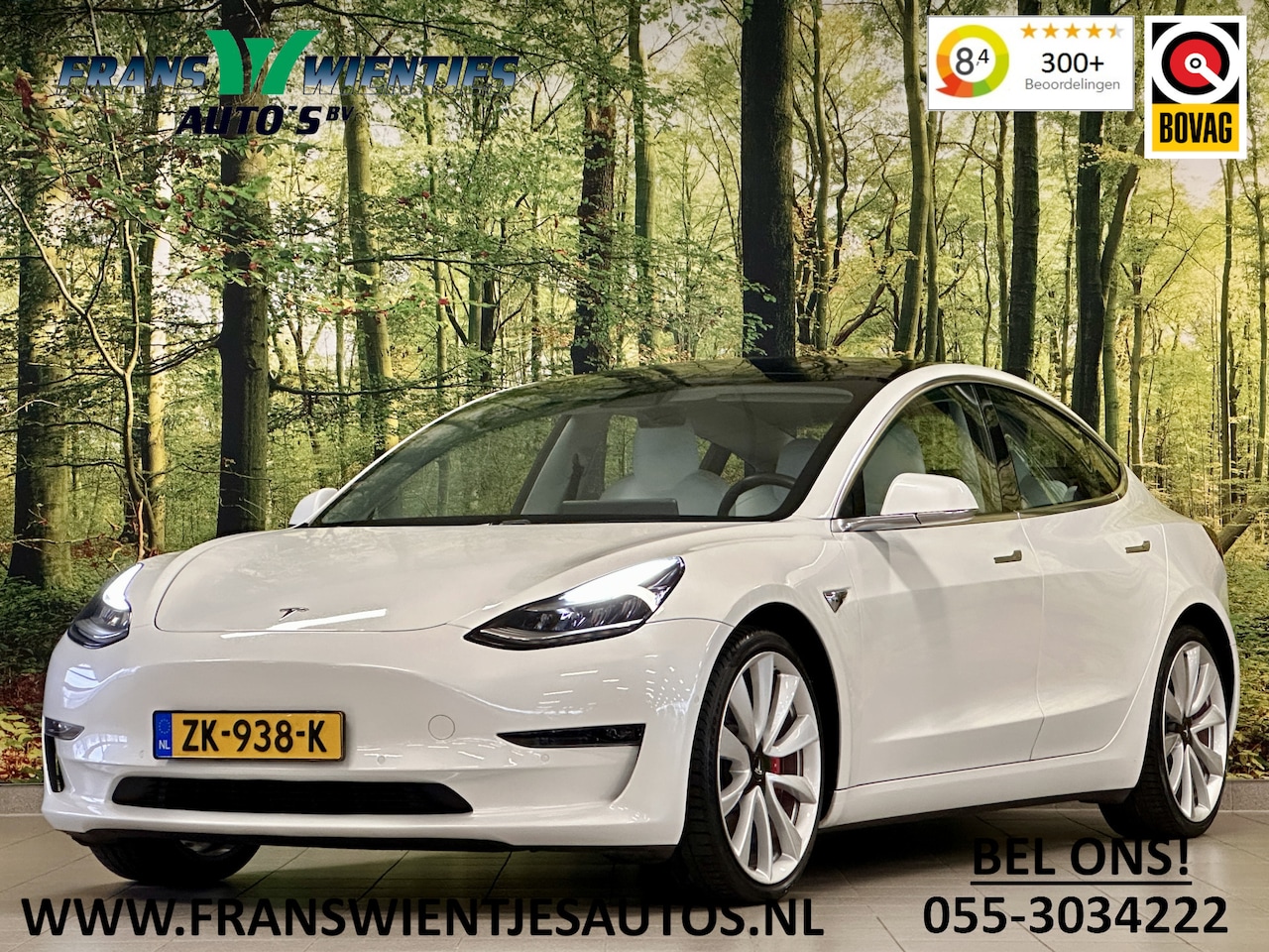 Tesla Model 3 - Performance AWD 75 kWh | Track Mode | 360° Camera | Panoramadak | Parkeersensoren | LED | - AutoWereld.nl