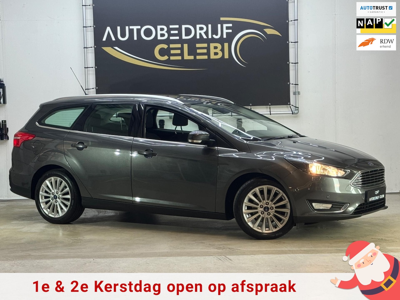 Ford Focus Wagon - 1.0 Titanium Edition 2015 GRIJS CLIMA|NAVI - AutoWereld.nl