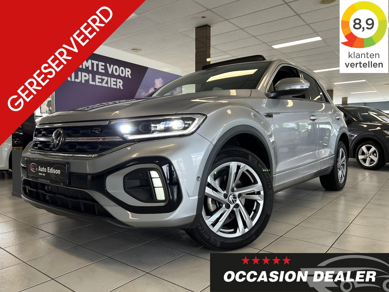 Volkswagen T-Roc - 1.5 TSI R-LINE DSG *PANO*CAM*ACC*NAVI*APP*KEYL* - AutoWereld.nl