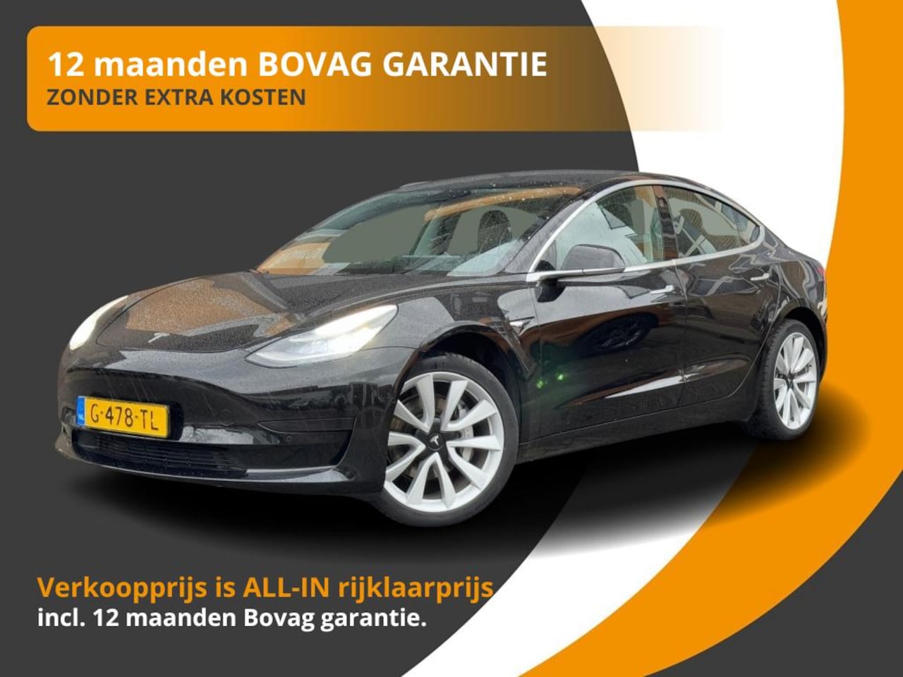 Tesla Model 3 - RWD PLUS 60 KWH PANODAK/LEER/LMV/CAMERA/12 MND BOVAG GARANTIE - AutoWereld.nl