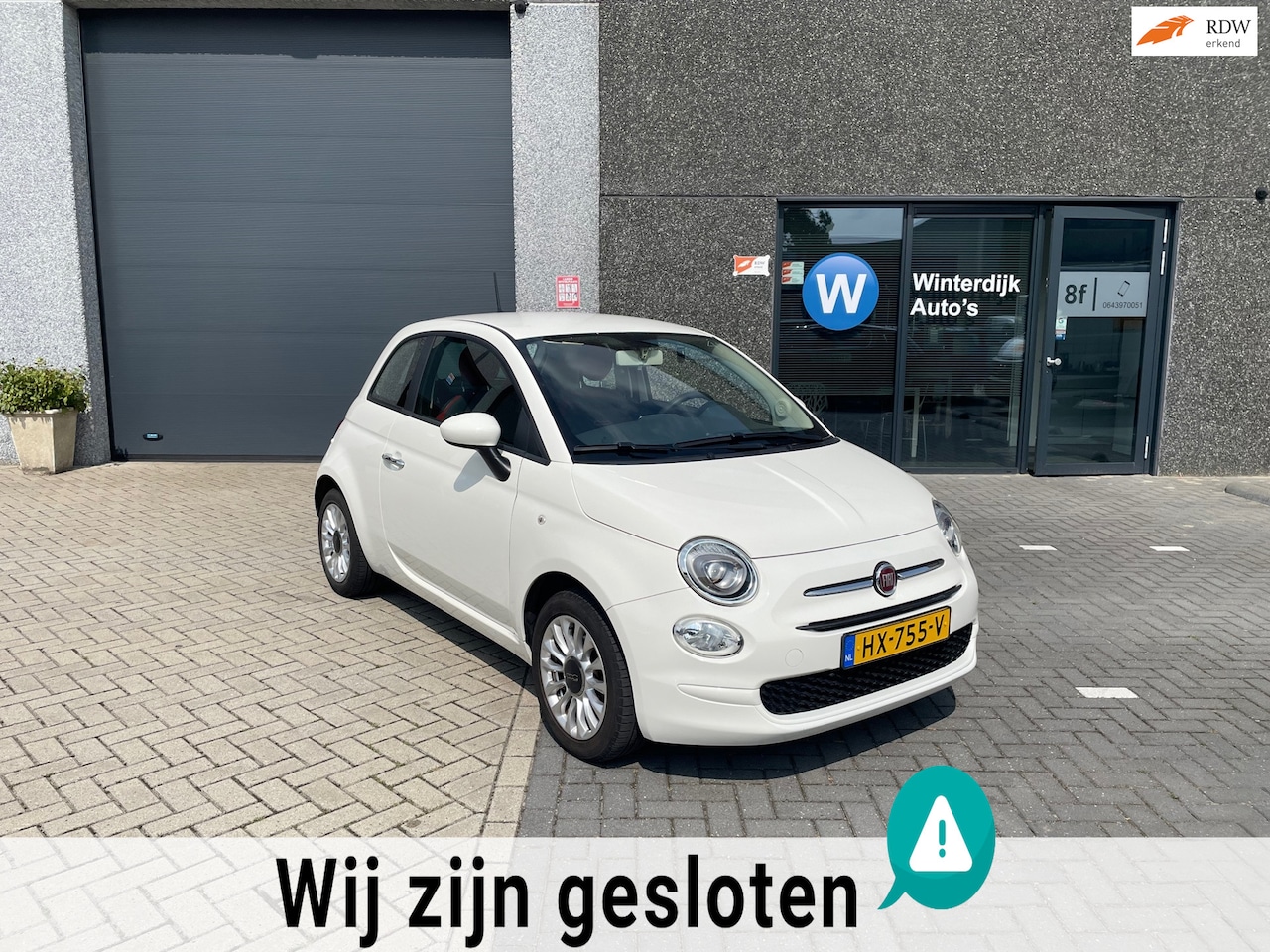 Fiat 500 - 1.2 Popstar 4Cilinder! NederlandsAuto! Nap Kmstand! - AutoWereld.nl