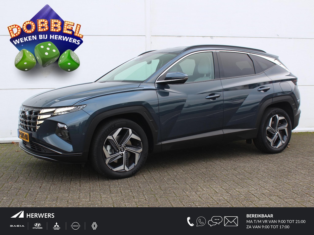 Hyundai Tucson - 1.6 T-GDI HEV Premium / Navigatie + Apple Carplay/Android Auto / Lederen Bekleding / Stoel - AutoWereld.nl