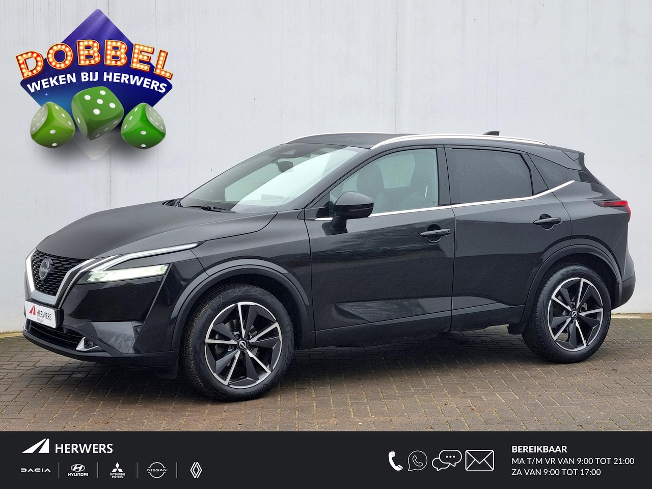 Nissan Qashqai - 1.3 MHEV Xtronic Tekna Design Automaat / 1800KG Trekgewicht / Panoramadak / Cruise Control - AutoWereld.nl