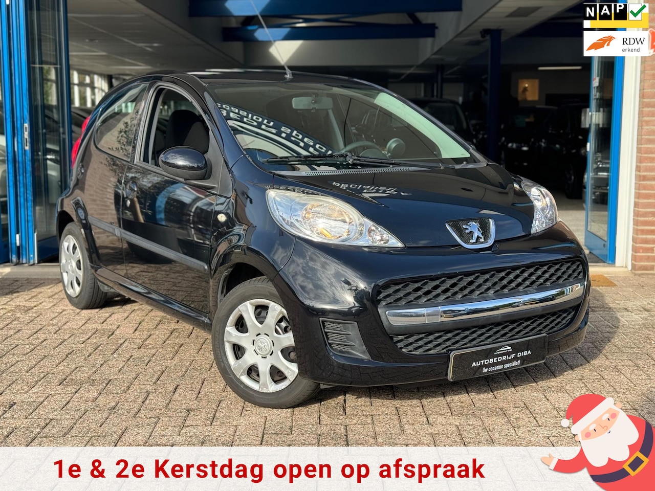 Peugeot 107 - 1.0-12V XS 2010 Zwart 5drs AIRCO Elektr NAP! - AutoWereld.nl