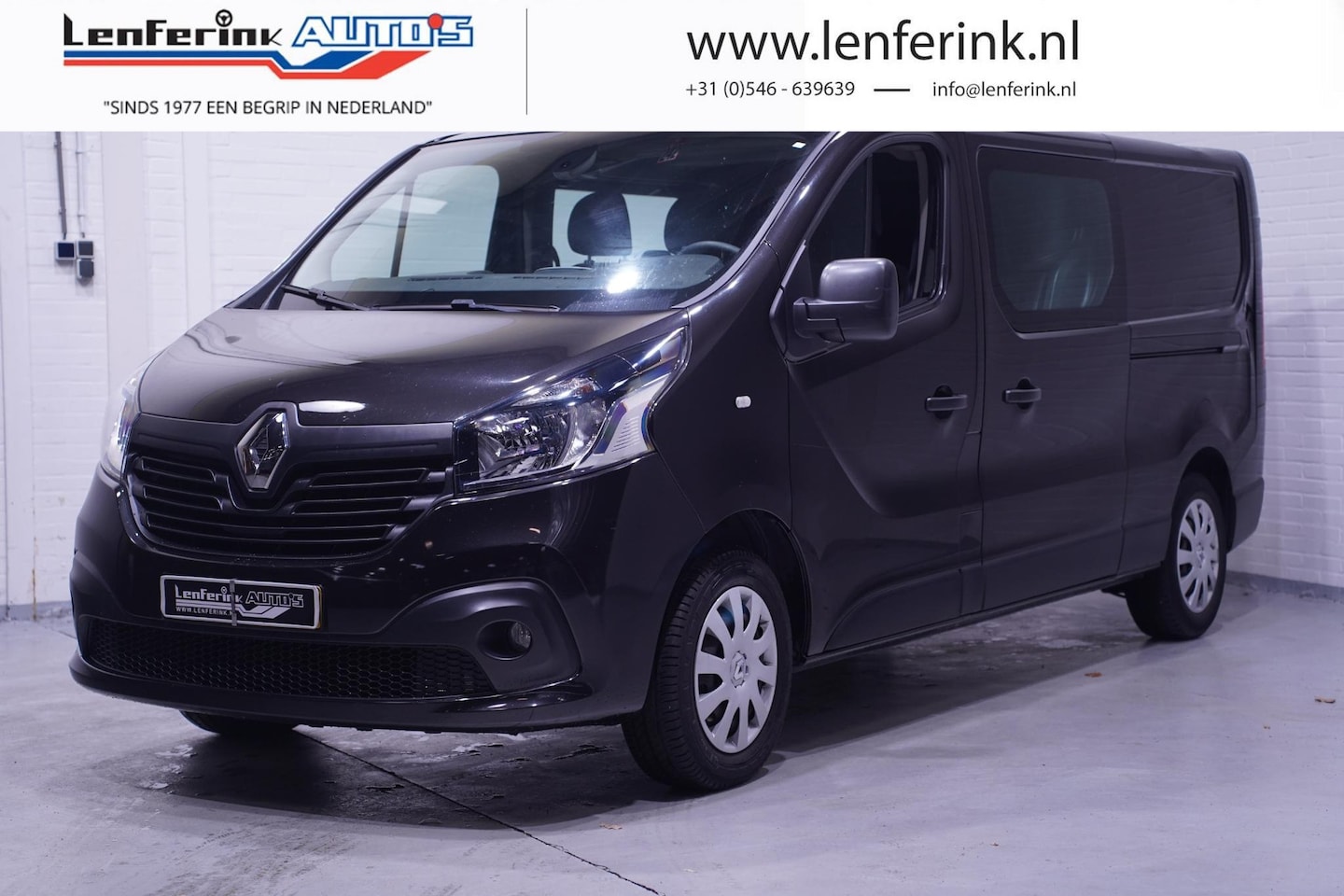 Renault Trafic - 1.6 dCi 120 pk L2 Dubbel Cabine 2x Schuifdeur Navi, Airco, Cruise Control, NAP, 1e Eigenaa - AutoWereld.nl