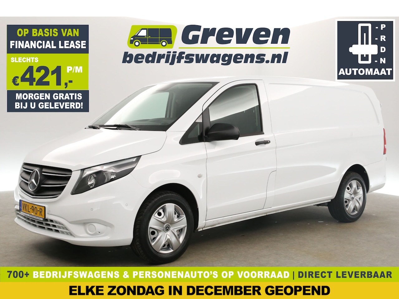 Mercedes-Benz Vito - 114 CDI Lang Automaat Airco Cruise Camera Carplay Navigatie PDC Elektrrpakket - AutoWereld.nl