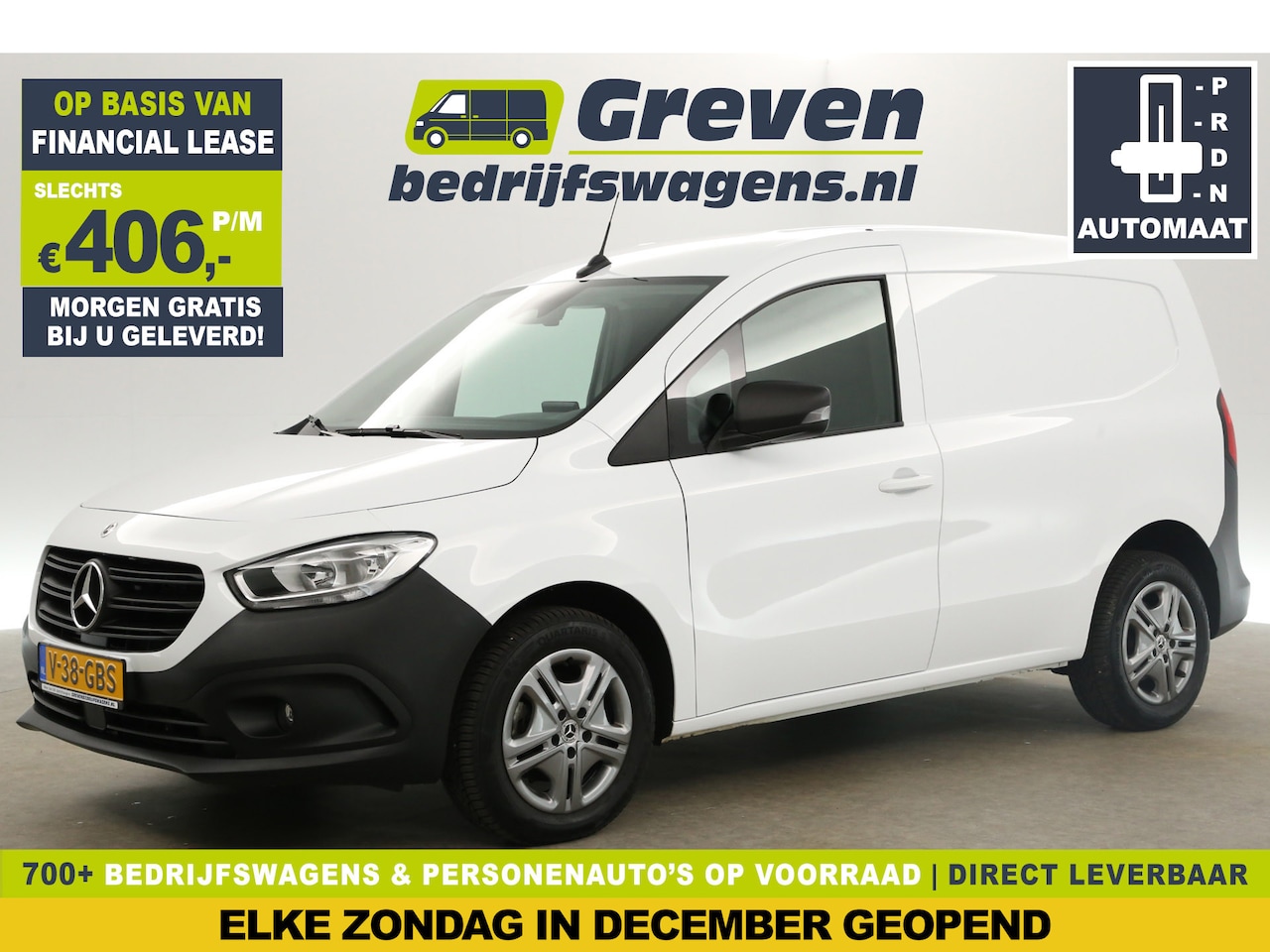 Mercedes-Benz Citan - 110 CDI L1H1 BPM Vrij | Automaat Airco Carplay Cruise 3 Persoons PDC LED Stoelverwarming - AutoWereld.nl