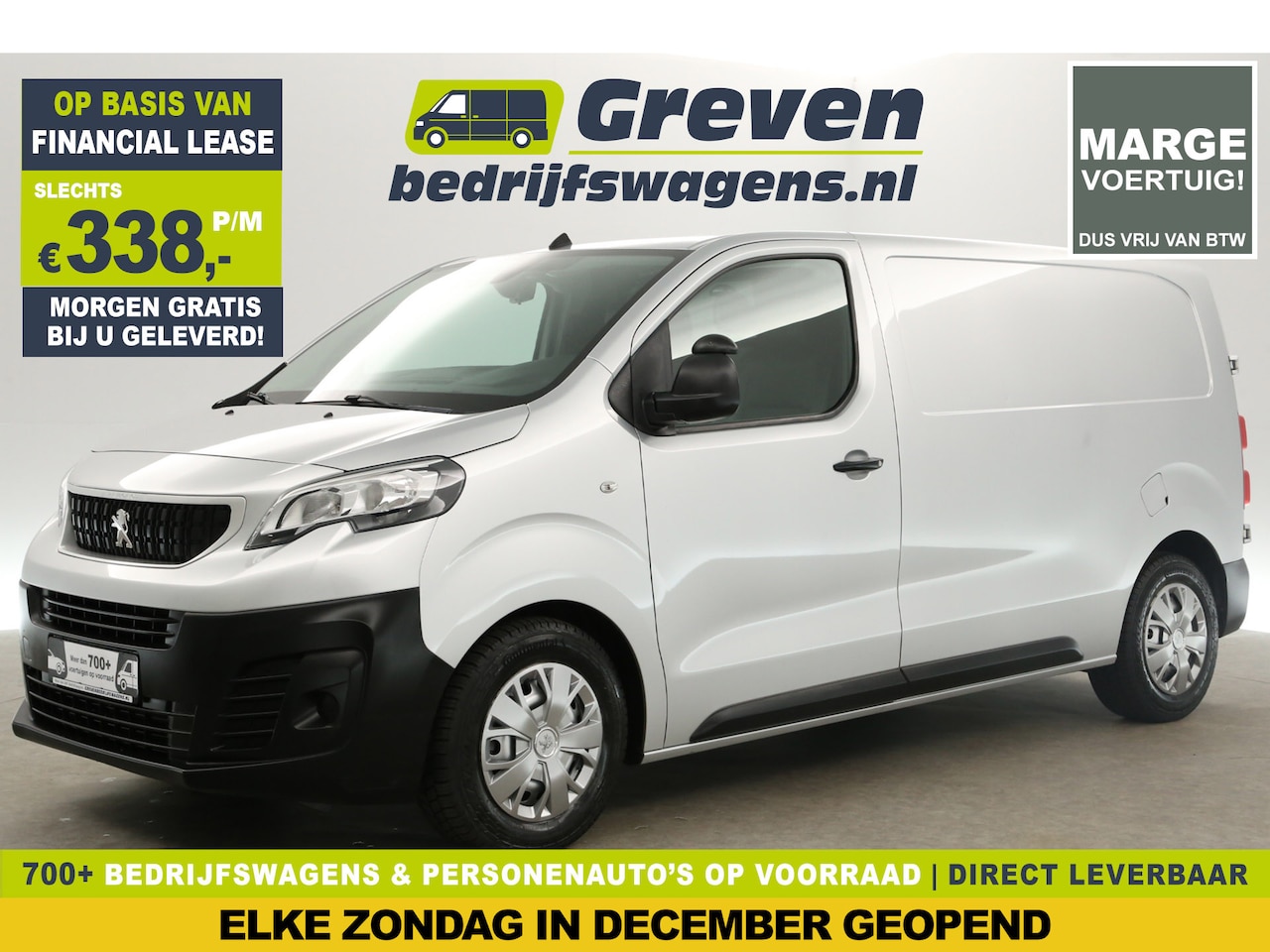 Peugeot Expert - 1.6 BlueHDI L2H1 | Marge | Airco Cruise Carplay Parkeersensoren Elektrpakket - AutoWereld.nl