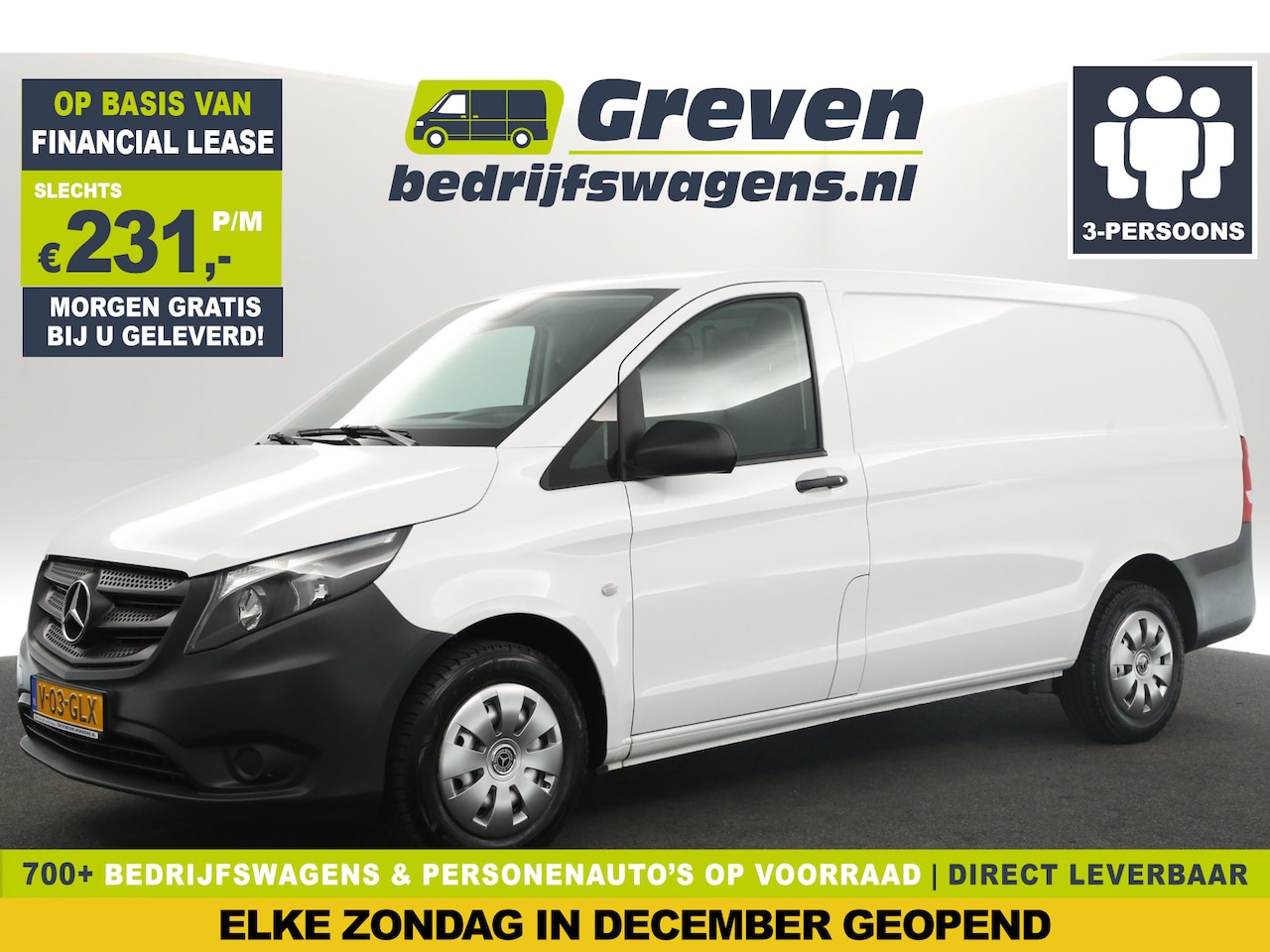 Mercedes-Benz Vito - 111 CDI Airco Cruisecontrol 3 Persoons Elektrpakket Trekhaak - AutoWereld.nl