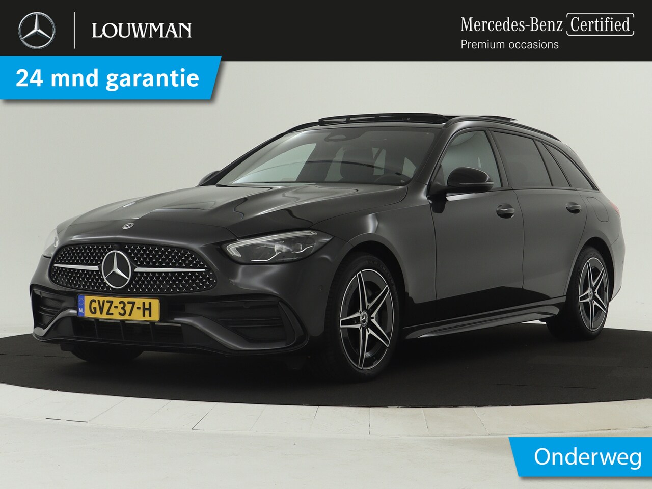 Mercedes-Benz C-klasse Estate - 300 e AMG Plug-In Hybride | Trekhaak | AMG Styling | Panorama Schuif-Kanteldak | Night Pak - AutoWereld.nl