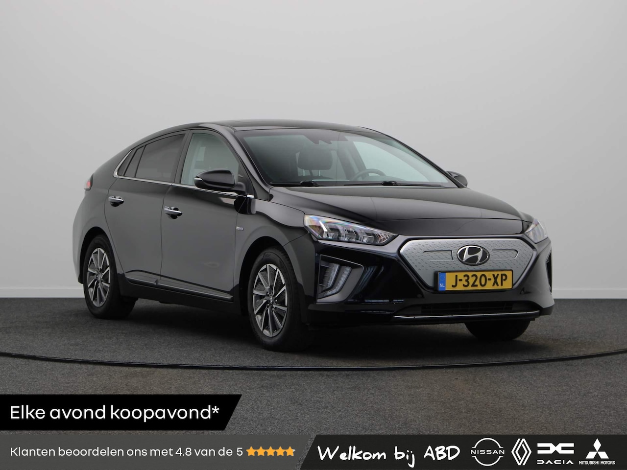 Hyundai IONIQ - Premium EV 38 kWh | Trekhaak | Stoelverwarming en ventilatie | Leder | Schuifdak | - AutoWereld.nl