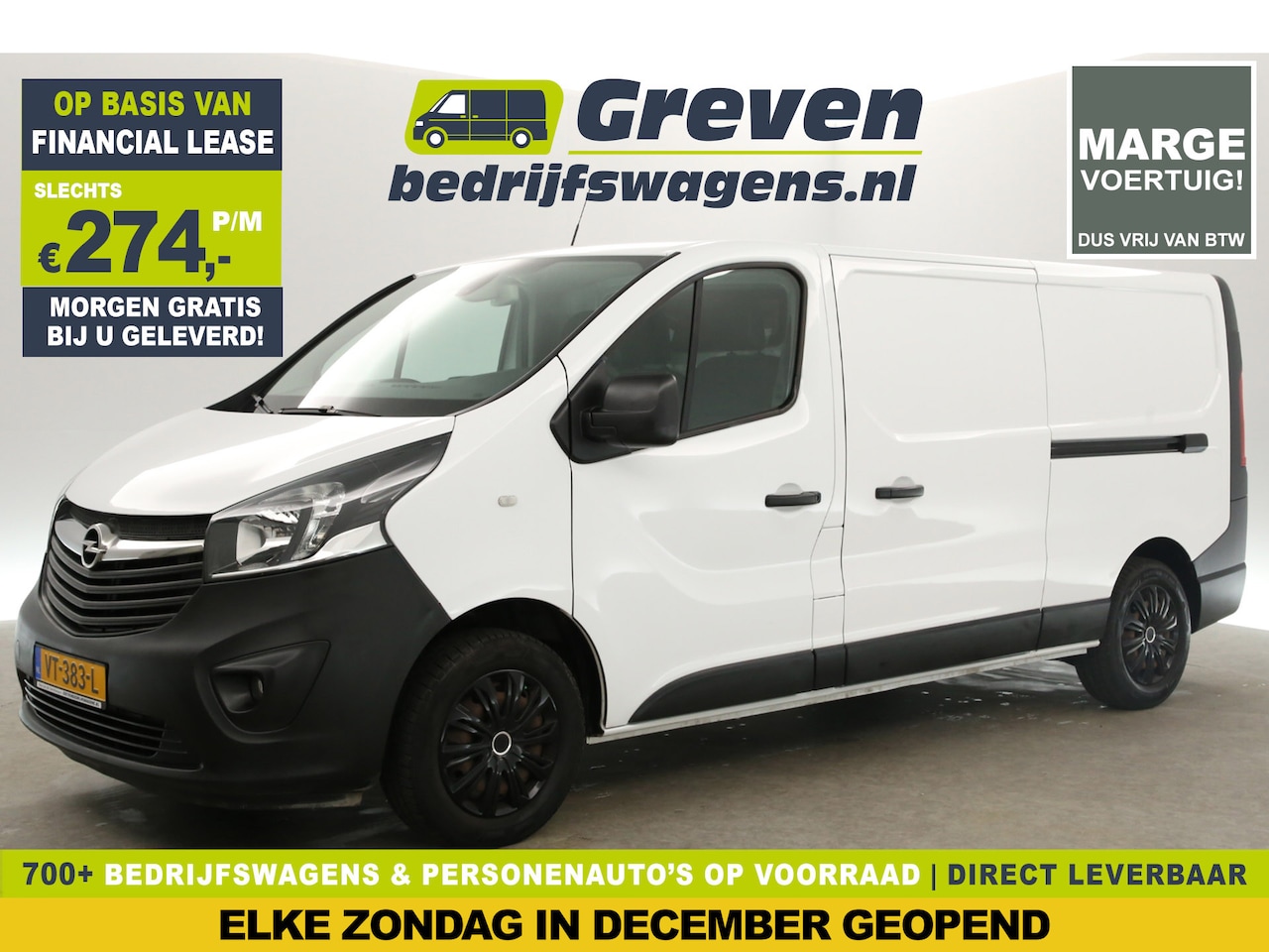 Opel Vivaro - 1.6 CDTI L2H1 | Marge | 2xSchuifdeur Airco Camera Cruise Navi PDC 3 Persoons Trekhaak - AutoWereld.nl