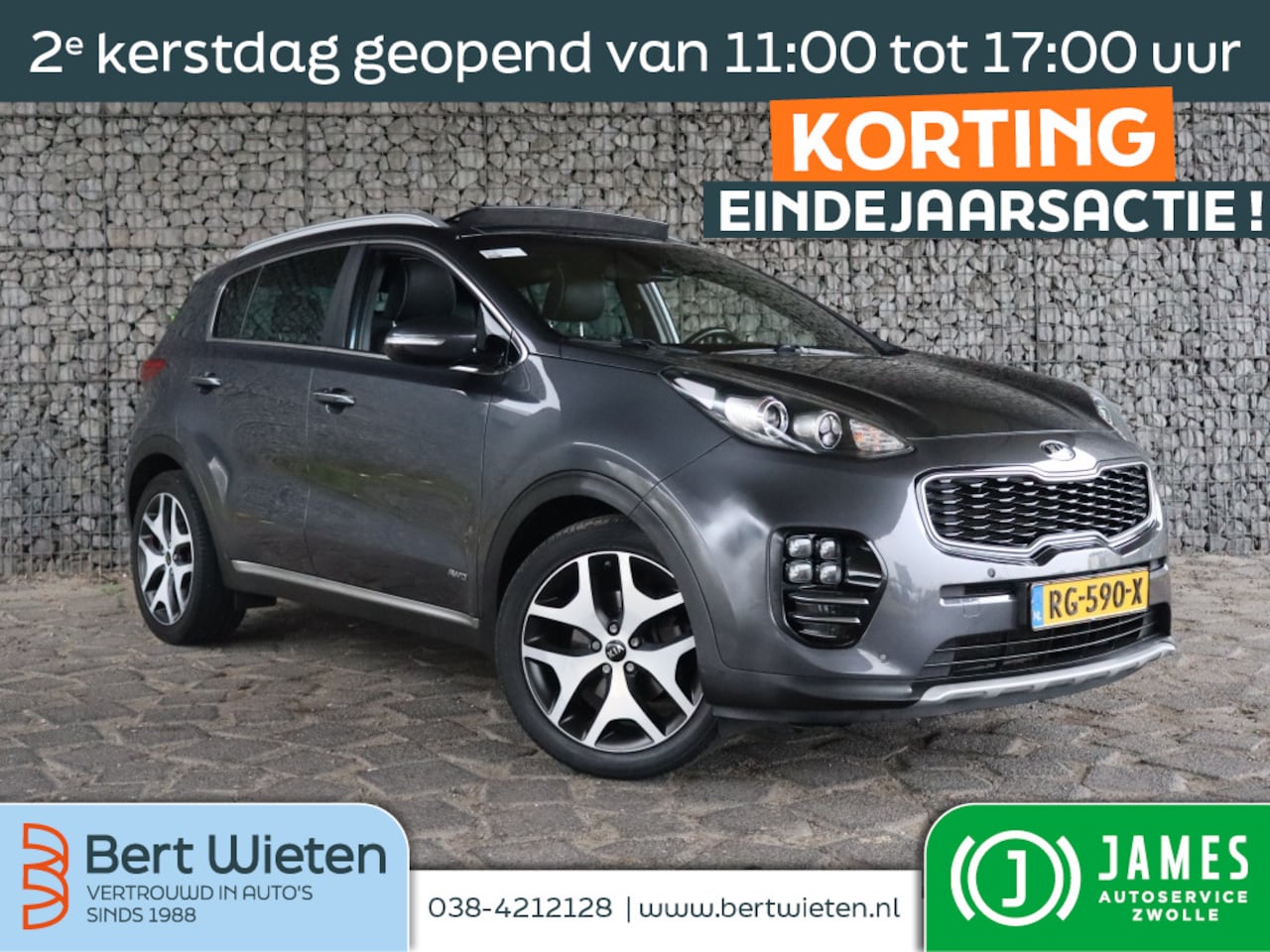 Kia Sportage - 1.6 T-GDI 4WD GT-Line | Geen import | Schuifdak | Trekhaak - AutoWereld.nl