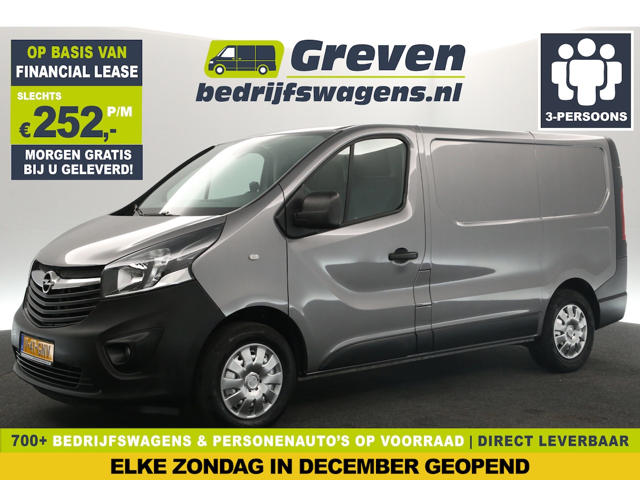 Opel Vivaro - 1.6 CDTI L1H1 Airco Cruise Navigatie PDC 3 Persoons LED Elektrpakket Trekhaak - AutoWereld.nl